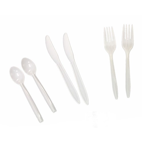 Cutlery Fork Plastic White 4000/Ctn