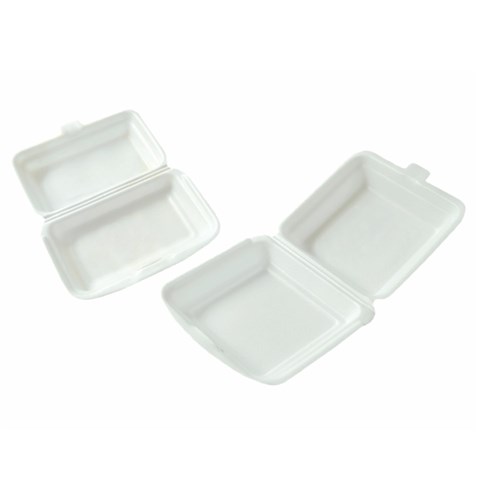 Container Foam Dinner Claminated 248 x  245 x  81 White 200/Ctn