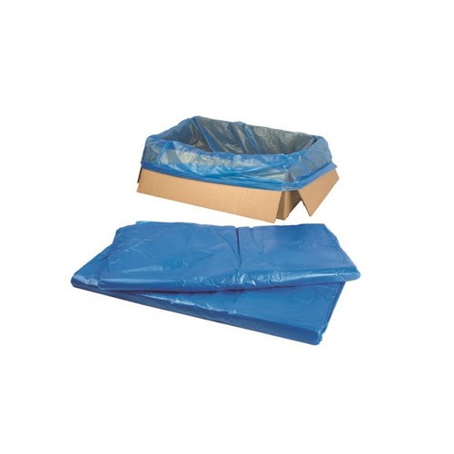Poly Bag Liner 635 + 380 x 635 18um Blue HDPE 1000/Ctn